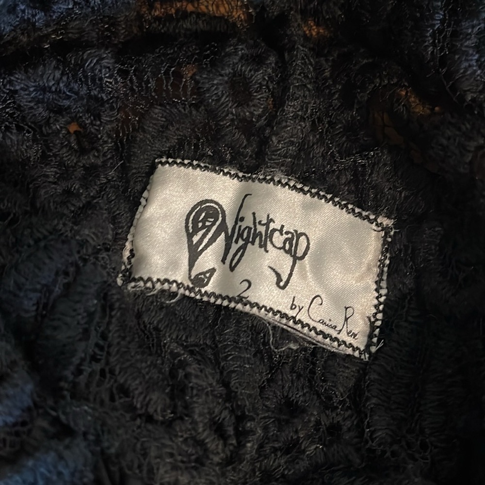 Nightcap Carisa Rene Black Floral French Lace Dress - Picture 9 of 9